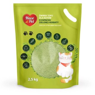 Have A Pet Tofu Cat Litter Green Tea 2,5kg - żwirek dla kotów