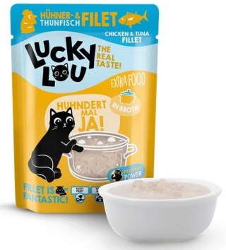 Lucky Lou Extrafood Kurczak i tuńczyk w bulionie saszetka 70g