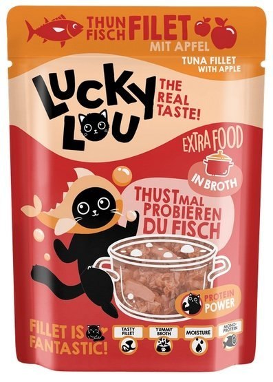 Lucky Lou Extrafood Tuńczyk i jabłko w bulionie saszetka 70g