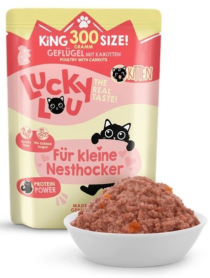 Lucky Lou Lifestage Kitten Drób saszetka 300g