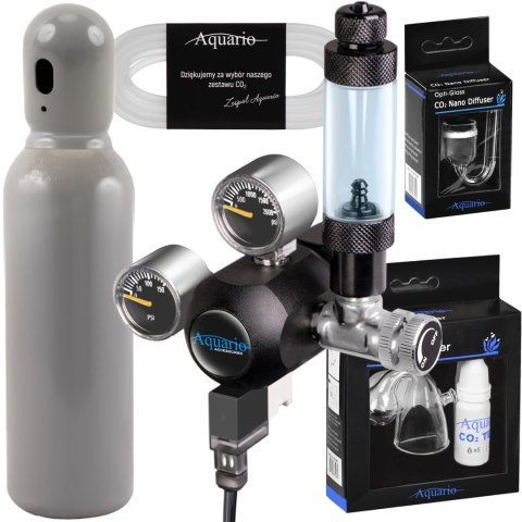 Aquario BLUE Professional - zestaw CO2 z butlą 8l