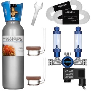 Aquario BLUE TWIN Professional - podwójny zestaw CO2 z butlą 5l