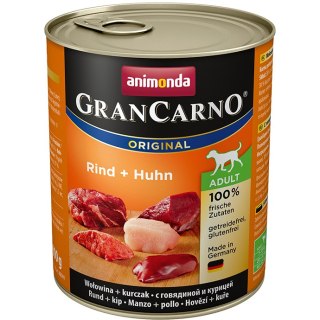 ANIMONDA GranCarno Orginal Adult puszki wołowina kurczak 800g