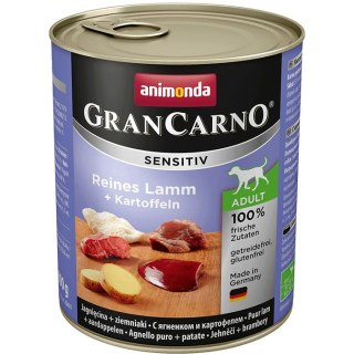 ANIMONDA GranCarno Sensitive Adult puszki czysta jagnięcina ziemniak 800g