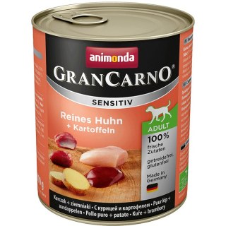 ANIMONDA GranCarno Sensitive Adult puszki czysty kurczak ziemniak 800g