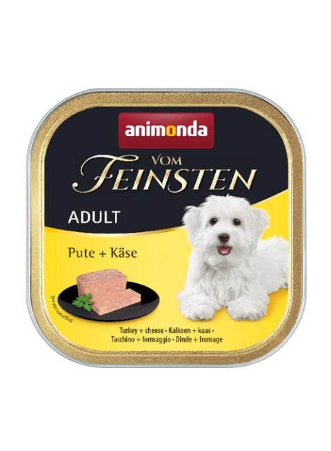 ANIMONDA Vom Feinsten Adult szalka z indykiem i serem 150g