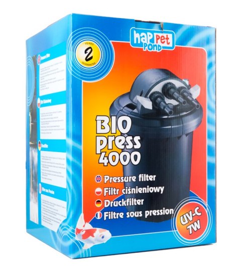 Filtr ciśnieniowy BIOpress 4000 UV Happet 7W