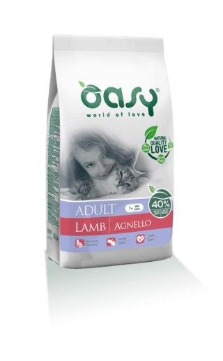 OASY DRY CAT Adult - Jagnięcina 1,5 kg