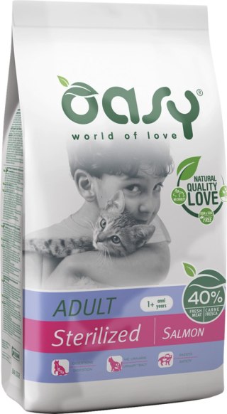 OASY DRY CAT Sterilized - Łosoś 1,5 kg