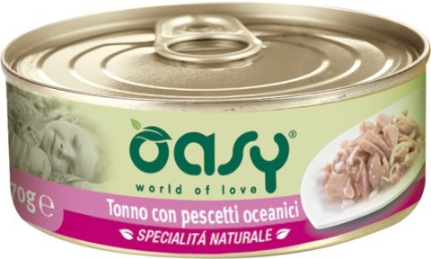 OASY NATURAL Puszka Tuńczyk z mł. sardynkami 70 g