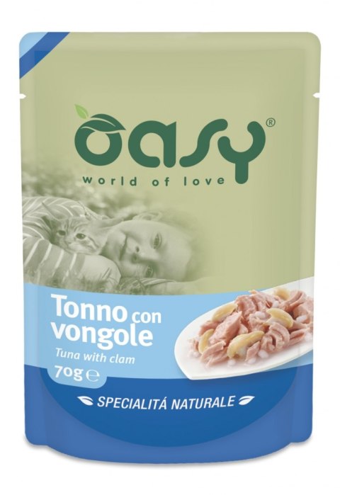 OASY NATURAL Saszetka Tuńczyk z małżami 70 g