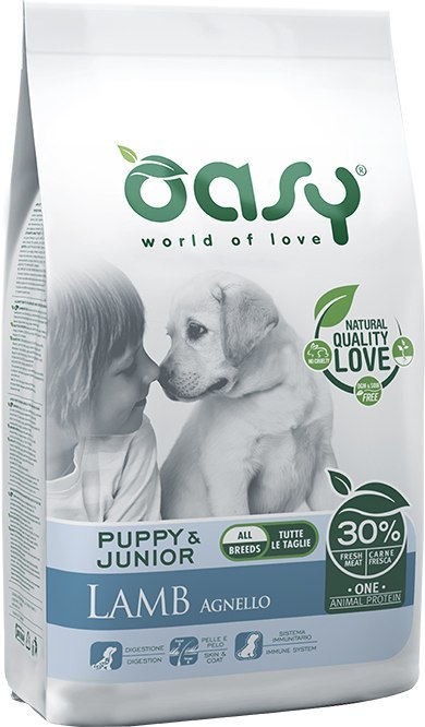 OASY ONE ANIMAL PROTEIN Puppy & Junior - Jagnięcina 2,5 kg