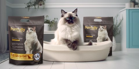 Catario Purrfully Premium - żwirek silikonowy dla kota 3,8L