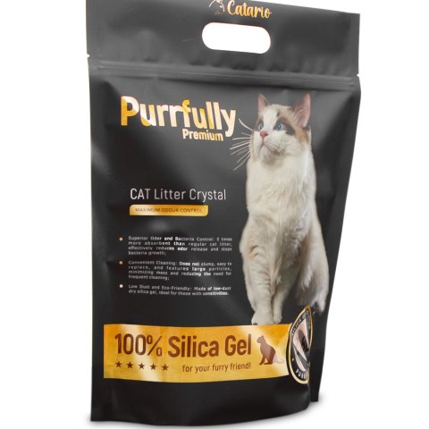 Catario Purrfully Premium - żwirek silikonowy dla kota 3,8L