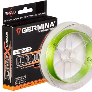 Germina 4-BRAID CODE 0,10mm GREEN - plecionka wędkarska 150m