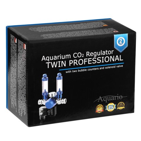 Aquario BLUE TWIN Professional - podwójny zestaw CO2 z butlą 2l