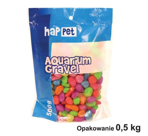 Żwirek do akwarium Happet fluor czerw. 0.3cm 0.5kg