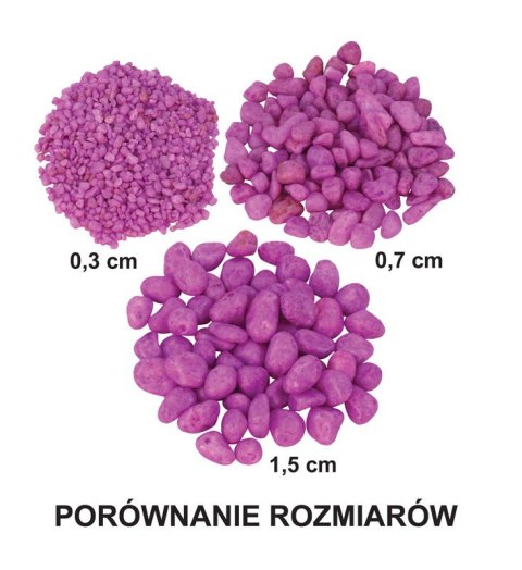 Żwirek do akwarium Happet fluor. czerw. 0.7cm 0.5kg