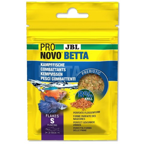 JBL Pronovo Betta Flakes S 20ml - pokarm dla bojowników w płatkach