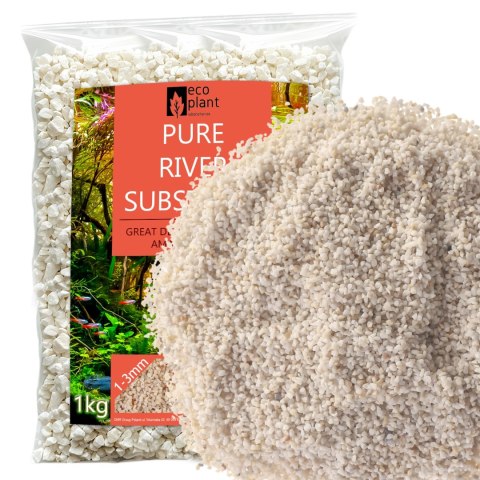 Eco Plant Pure River 1kg - żwirek jasny 1-3mm