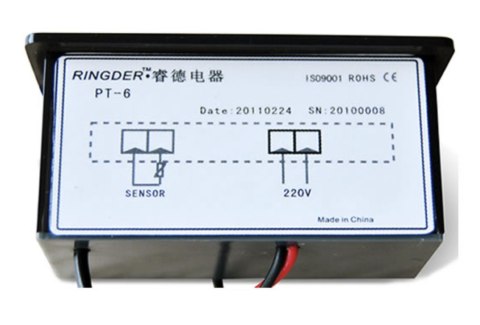 Ringder PT-6 Termometr cyfrowy czerwony 12V