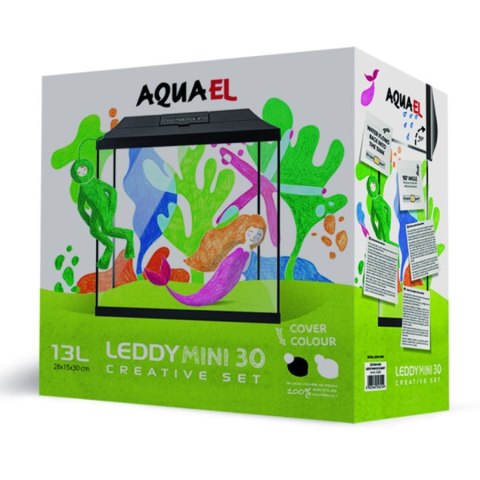 Aquael LEDDY MINI 30 CZARNY - akwarium 12,6l