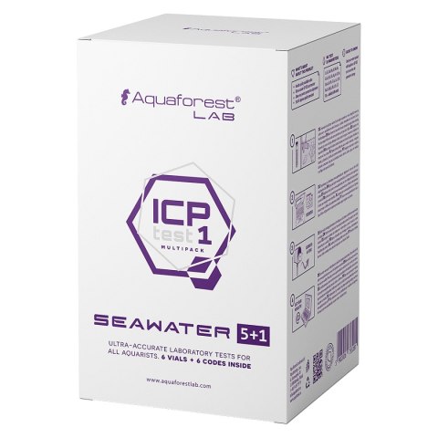 Aquaforest ICP 5+1 Seawater - zestaw testów wody ICP-OES