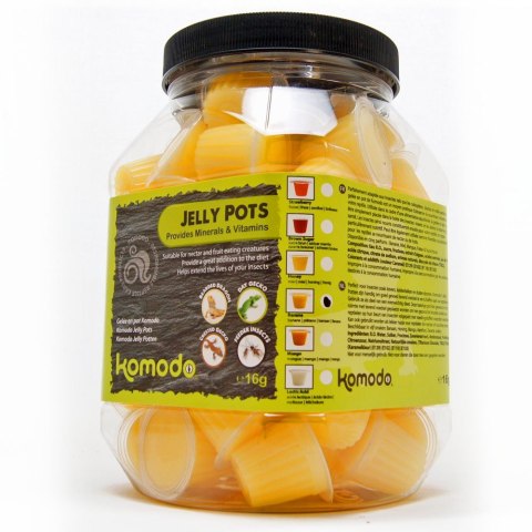 Komodo Jelly Pot Banana Jar - pokarm banan w żelu 60szt.