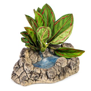 Terra Mind - Waterfall Scenery 2 in 1 - jaskinia i wyspa ciepła do terrarium