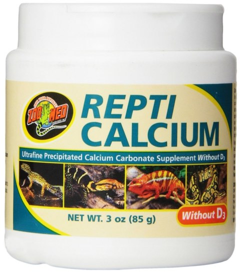 ZOOMED Repti Calcium 85g - Wapno dla gadów i płazów bez wit. D3