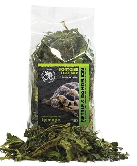 Komodo Tortoise Leaf Mix 100g - zioła lecznicze dla żółwi