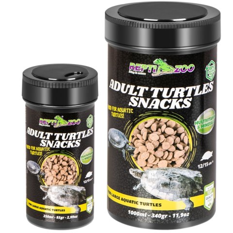 Repti-Zoo Adult Turtle Snacks 250ml - pokarm dla żółwi wodnolądowych