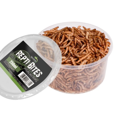 Terrario Repti Bites Mealworms 250ml - larwy mącznika suszone