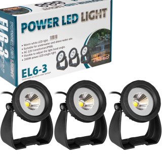 Jebao EL6-3 Light LED 3 - oświetlenie LED do oczka i ogrodu