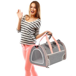 Furrever Friends Fluffy Bag Pink - transporter dla kota i psa