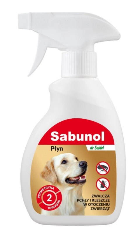 Sabunol Spray 250ml - płyn do zwalczania pcheł z legowiska i otoczenia