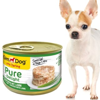 Gimdog Pure Delight 150g - karma dla małych psów kurczak i jagnięcina w galarecie