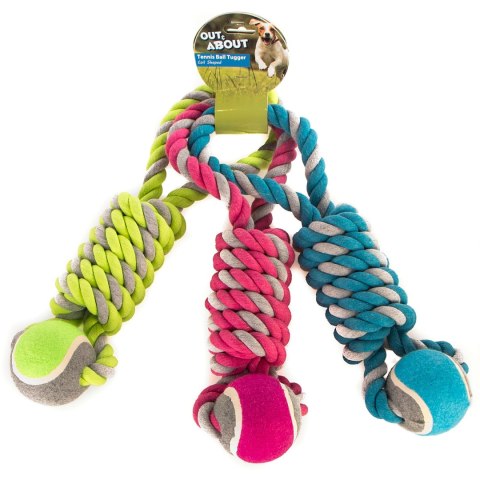 HappyPet Tennis Ball Tugger - piłka tenisowa z sznurem