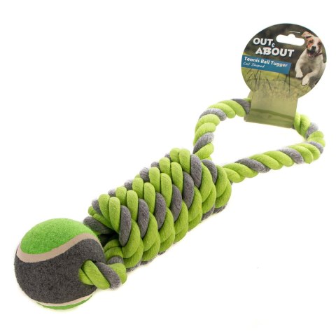 HappyPet Tennis Ball Tugger - piłka tenisowa z sznurem