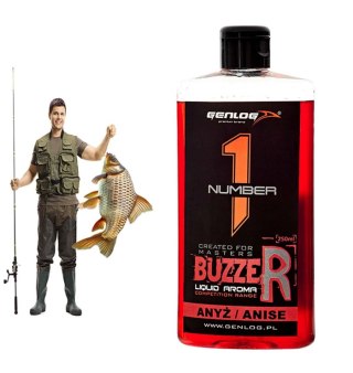 Genlog Buzzer Anyż - płynny dodatek do zanęt 250ml