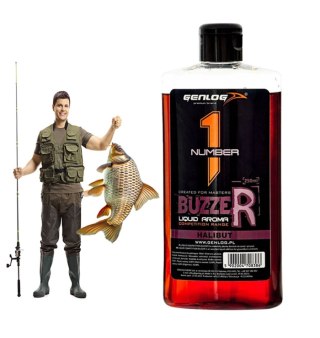 Genlog Buzzer Halibut - płynny dodatek do zanęt 250ml