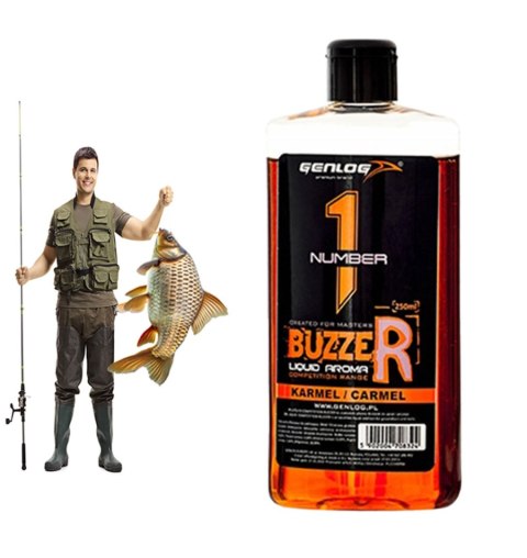 Genlog Buzzer Karmel - płynny dodatek do zanęt 250ml