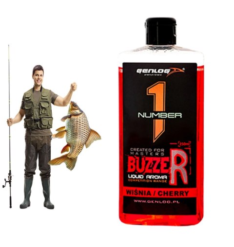 Genlog Buzzer Wiśnia - płynny dodatek do zanęt 250ml