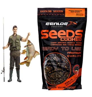 Genlog Cooked Seeds - ziarna wędkarskie, konopia naturalna 1l