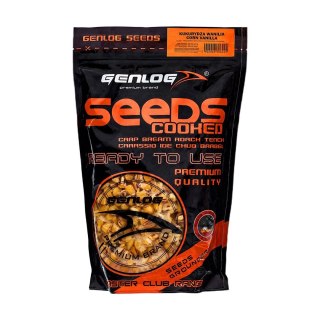 Genlog Cooked Seeds - ziarna wędkarskie, kukurydza wanilia 1l