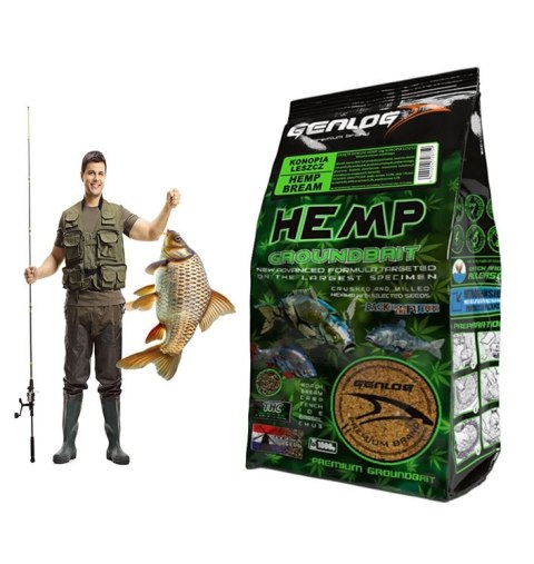 Genlog Hemp Bream Konopia Leszcz - zanęta na ryby 1kg