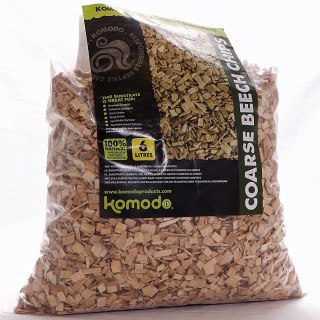 Komodo Coarse Beech Chips 6l - zrębki bukowe duże