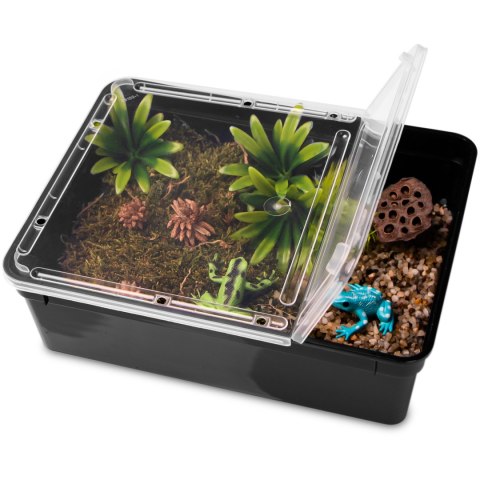 Terrario Reptiland Black 25x19x7,5cm - czarne terrarium faunarium