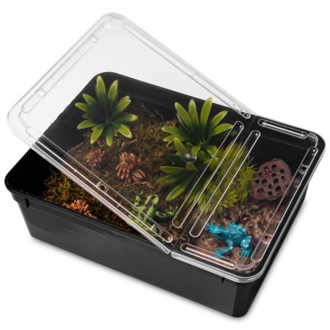 Terrario Reptiland Black 25x19x7,5cm - czarne terrarium faunarium