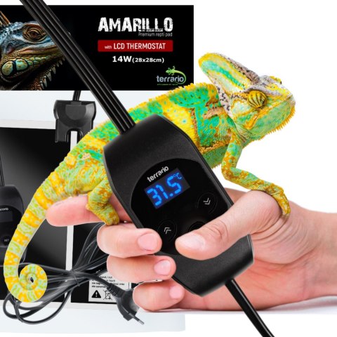 Terrario Amarillo 14W - mata grzewcza z termostatem LCD